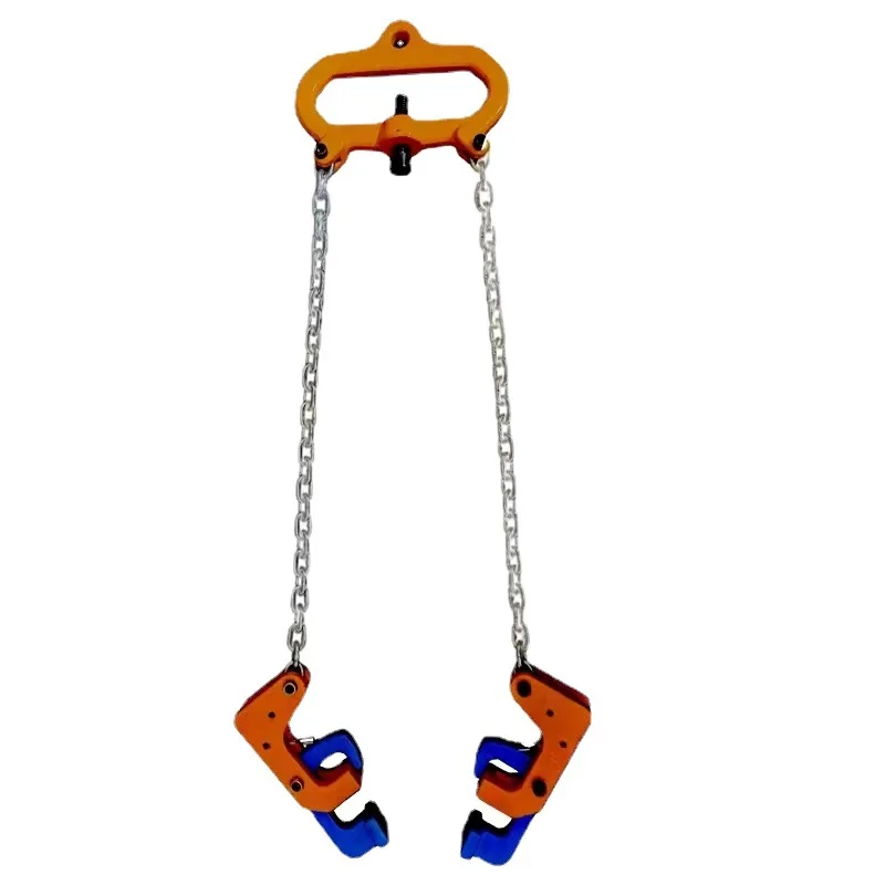 

Oil drum tongs double chain four clamps forklift special lifting spreader iron barrel clamp hook iron plastic dual purpose hook