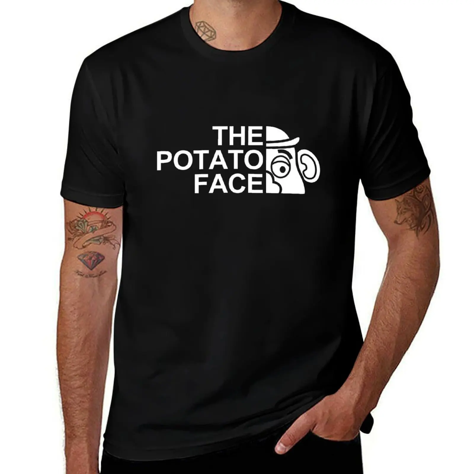 

The potato face T-Shirt t shirts for man cotton t shirt personalised T-Shirt
