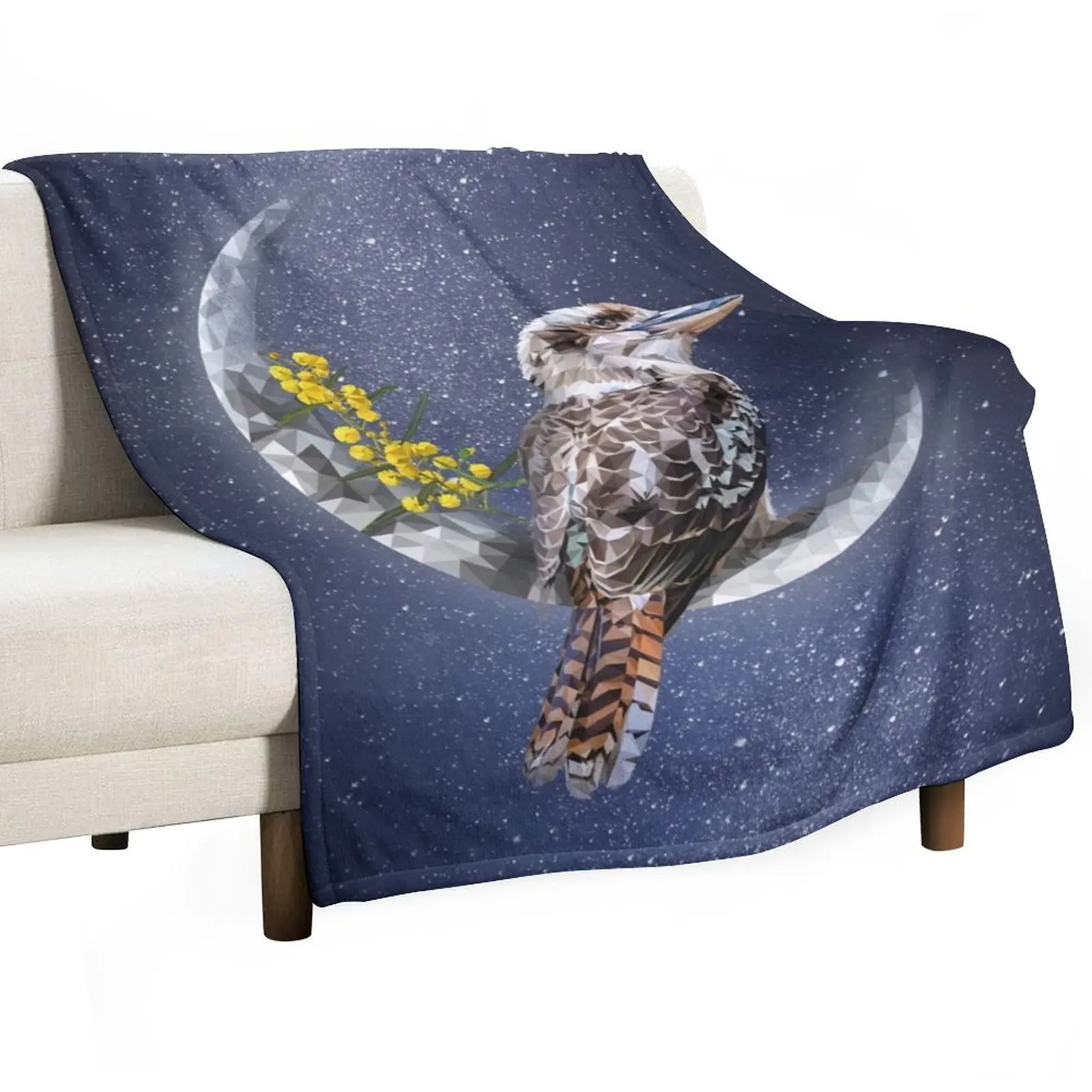 Kookaburra Throw Blanket Furry Sofa Throw Blankets Sofas Of Decoration Flannel Fabric Blankets