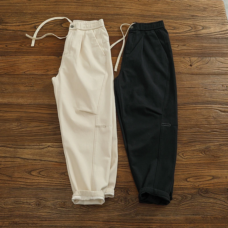 

Свободные повседневные брюки с прямыми штанинами, мужские модные брюки Cosite, внутренняя осень-зима, рабочая одежда с 3D пошивкой на подтяжках