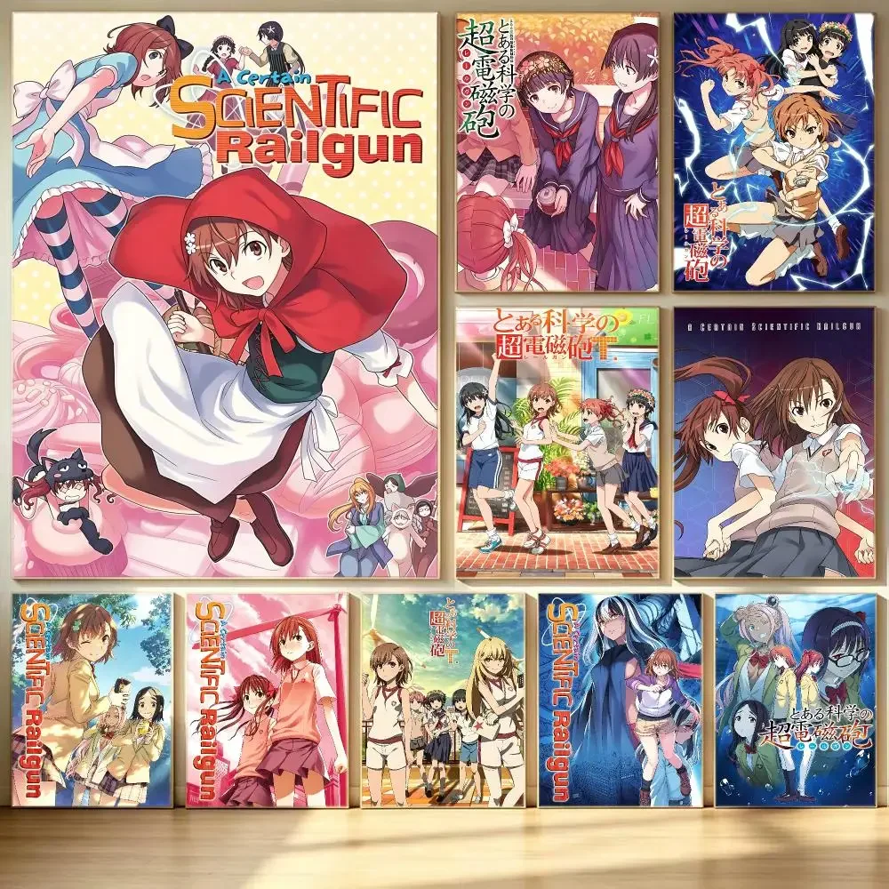 anime A Certain Scientific Railgun Poster HD  Printing Soothing and Cream Style Home Decor for the Living Room cafes Gift Giving