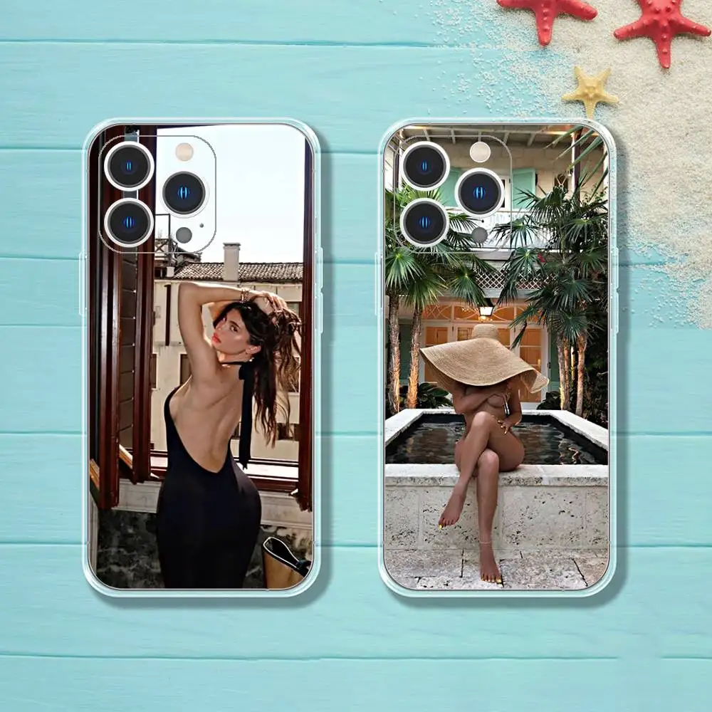 

K-Kylie Jenner Phone Case iPhone 16 17 15 14 13 12 11 Pro Max Plus Mini Clear Full Back Cover Silicone Soft Shell