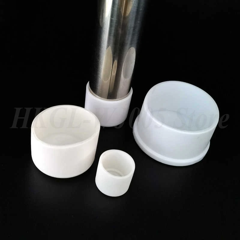 Square/Round White PVC Soft Rubber Pipe Sleeve Tube Cap Table Chair Foot Pad Protective Cover Wear-resistant Anti Slip 10-100mm image 4