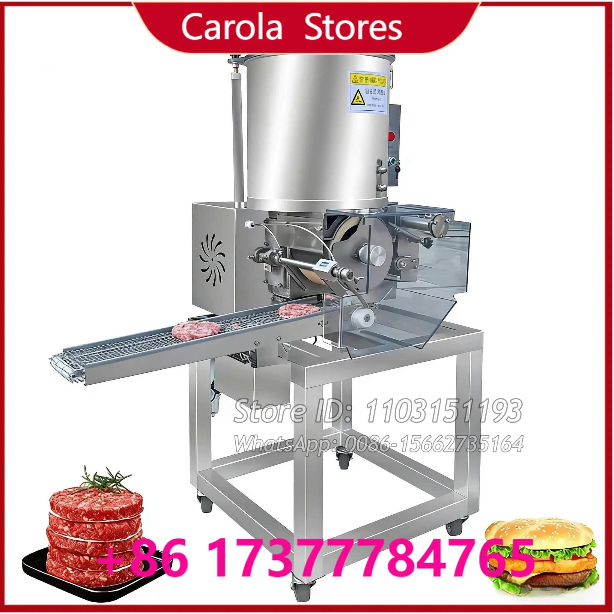 Multifunctional Potato Beef Burger Meat Pie Patty Forming Making Machine Meat Mincer Machine Battering And Breading Machine