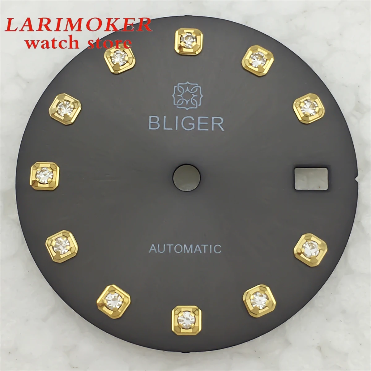 BLIGER 20,5 мм женский циферблат, градиентный циферблат, аксессуары для модификации часов с синими и белыми бриллиантами