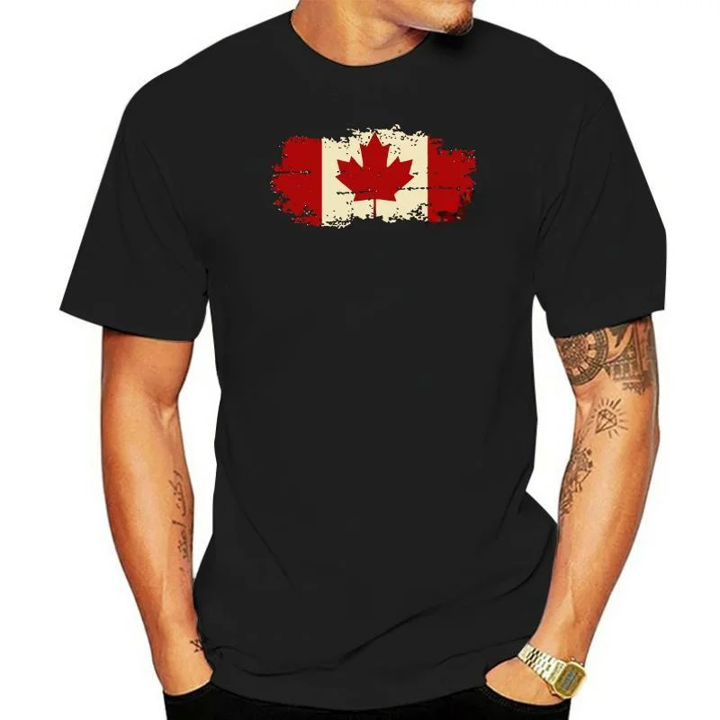 O Neck Summer Streetwear Logo T Shirts Hanhent Canada Flag Fashion Tee Shirt Cotton Short Sleeve Tshirt Canadian Maple Leaf new