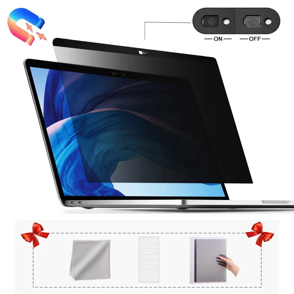 

Магнитная защита экрана от подглядывания для Macbook Air 13 M1 Pro 13 M2 Pro 15 16, антипик, антишпионская пленка, фильтр конфиденциальности