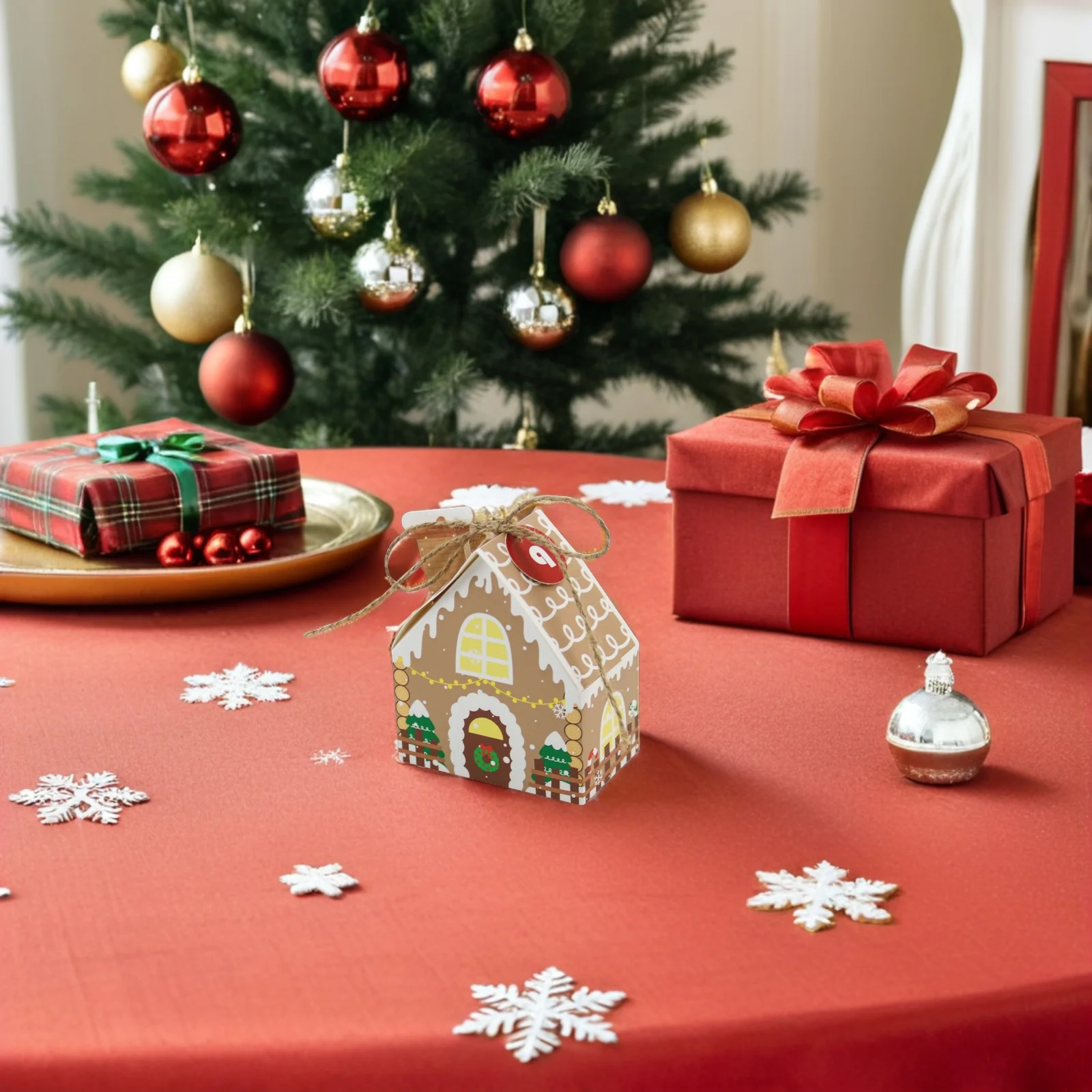 

24Pcs Christmas Countdown Calendar Box Style Treat Boxes Reusable Cardstock Packaging for Holiday Party Favors and Gifts