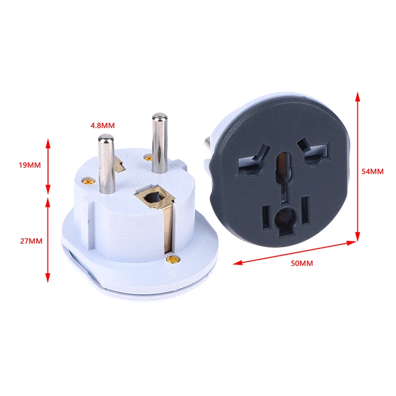 Australia China European Travel Pure Copper German Standard Plug Sockets AU UK US To EU Euro Plug Adapter Converter