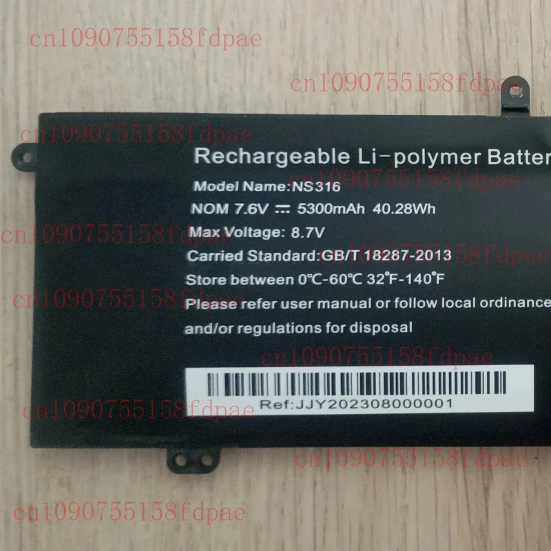 NS316 NS15 WBK 23000210032 7.6V 40.28Wh 5300mAh 11 دبوس 10 سلك بطارية الكمبيوتر المحمول ل 15.6 بوصة ECOHERO Delta NS15 NS316U لا