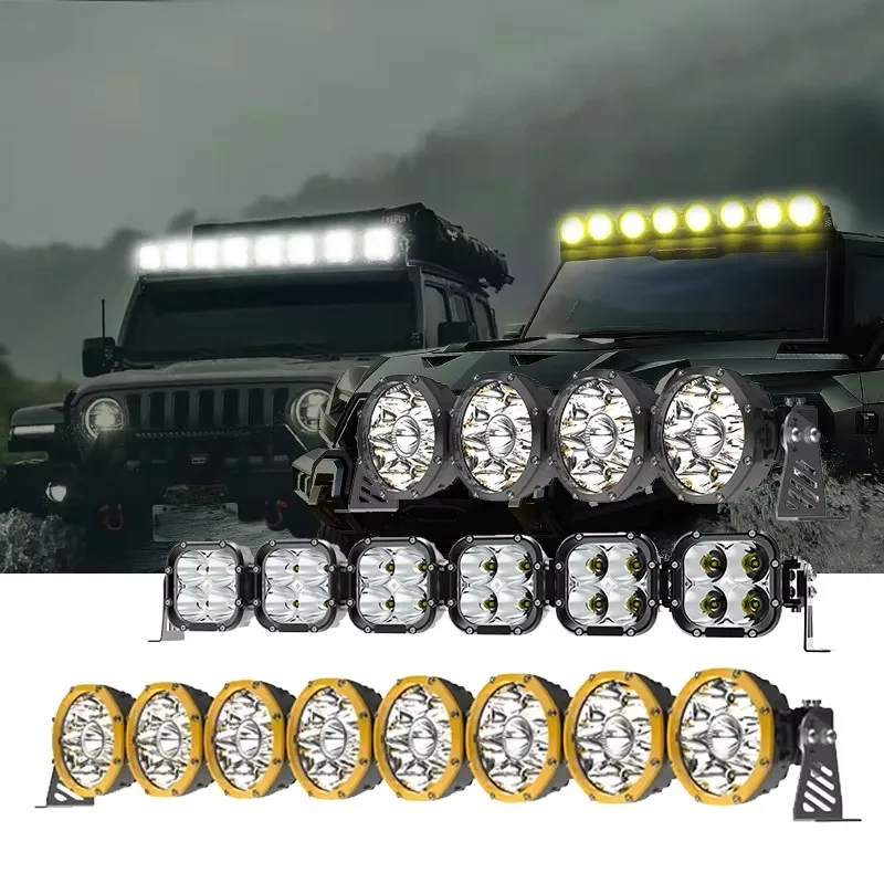 4000k off road accessories waterproof linear combo led light bar offroad light bar kit utv roof rack modular led work light bar