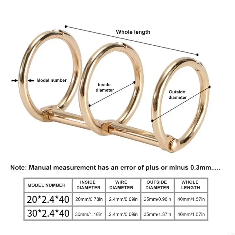 Y8AD 5 PCS Металлические переплет