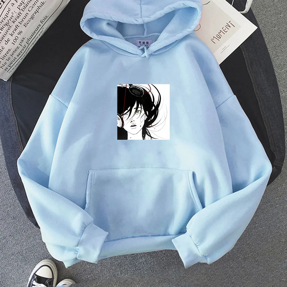 Rockband Meisje Hoodie Muziek Funko Pop Esthetische Sweatshirt Japanse Anime Print Grunge Kleding Moletom Cartoon Hoody Cute