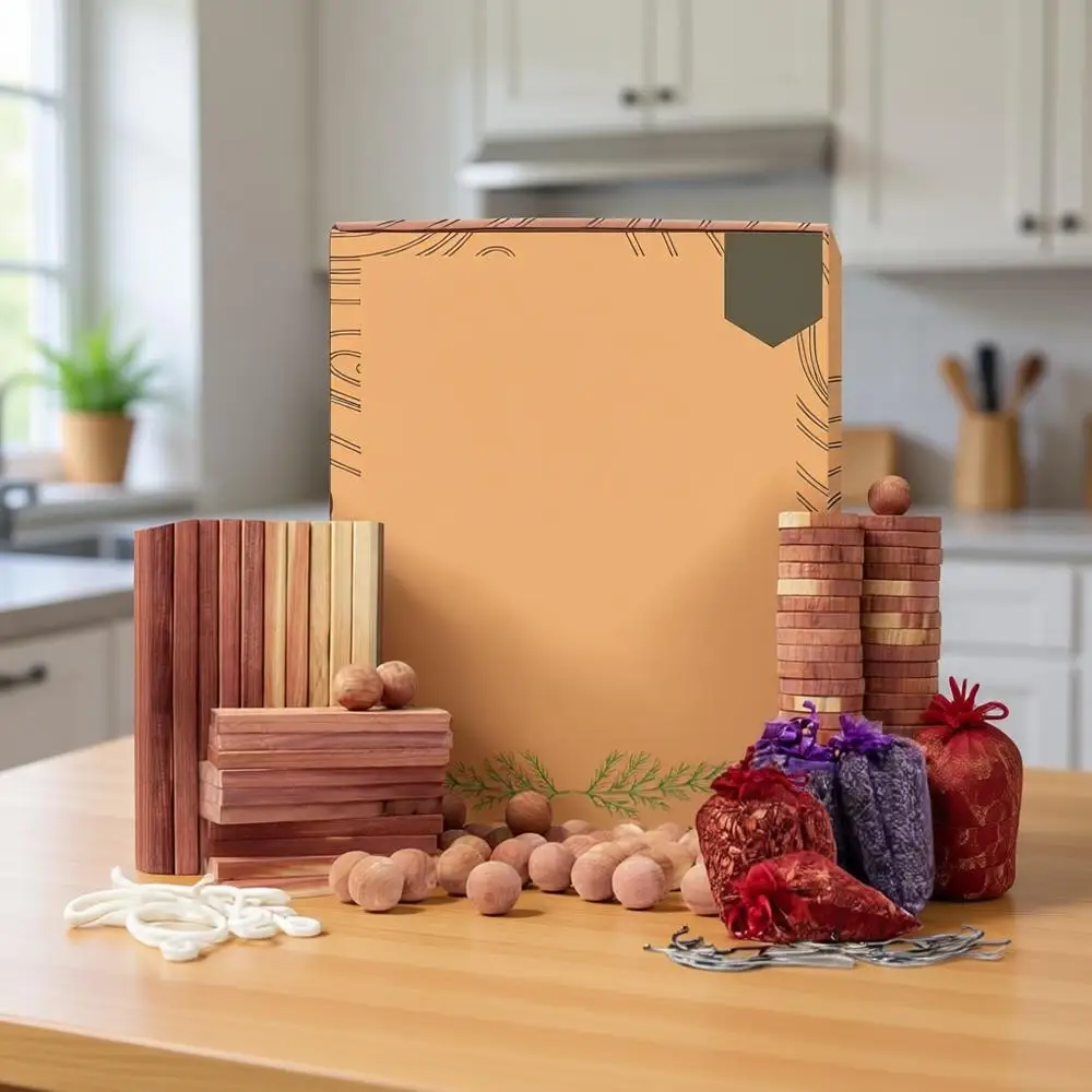 

Variety Pack Lavender and Cedar Closets Alternative Clothes Storage Closet Protection Scent Bags Natural Hanger Rings