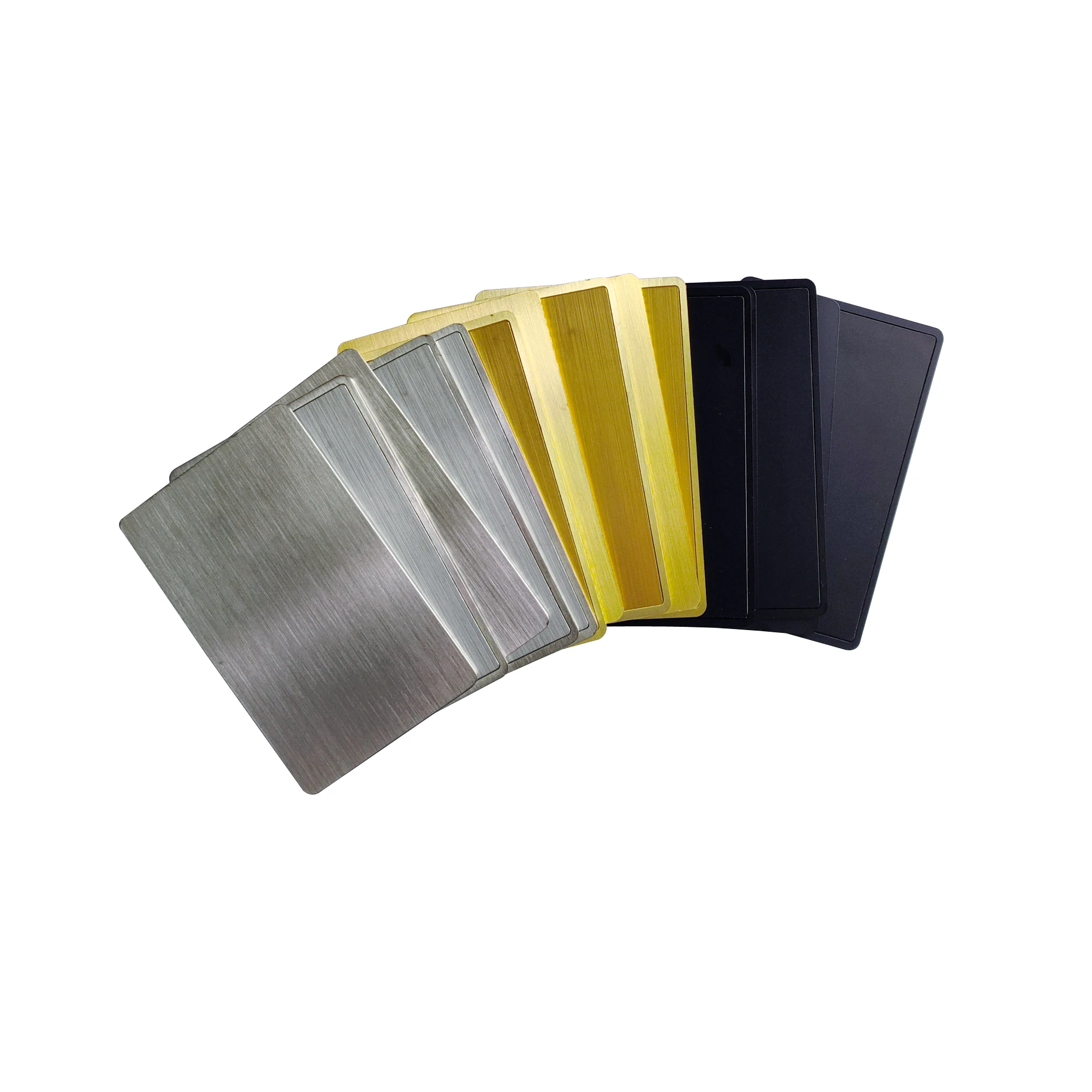 1 Stück 13,56 MHz 504 Byte Luxus-Smart-NFC-Visitenkarte aus Edelstahl und PVC Premium-bedruckbare NFC215-Mitgliedschaftskarten