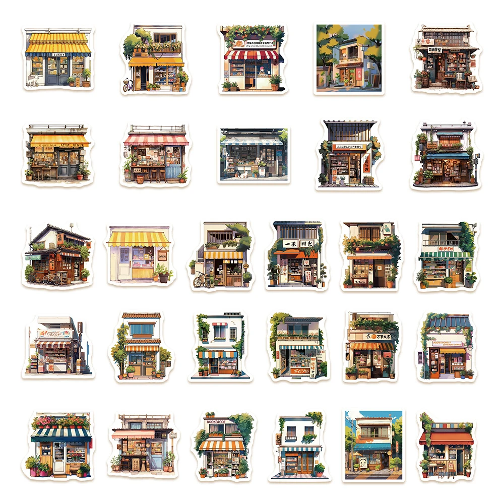 10/30/55 szt. Japońskie naklejki z motywem ulicy, naklejki artystyczne, graffiti, naklejki na pamiętnik, telefon, rower, deskorolkę, klasyczne naklejki anime, dekoracyjne