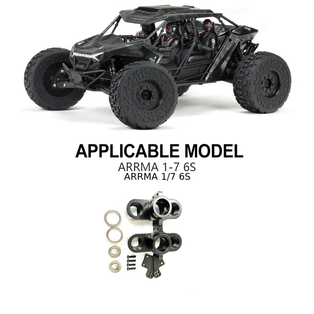 RCGOFOLLOW Steering Hub Carrier RC Car Part Durable Steering Block Knuckles For 1/7 6S Monster Trucks RC Upgrade Part