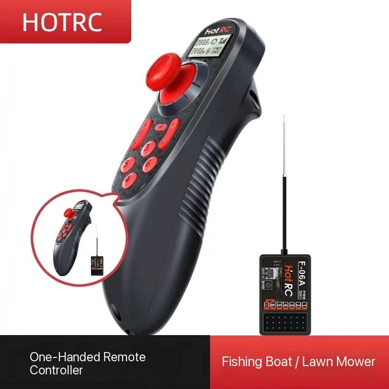 

HOTRC DS600 6-Channel Handheld Remote Control for Fishing Boats, Netting Boats, and Bait Boats with Constant Speed Function
