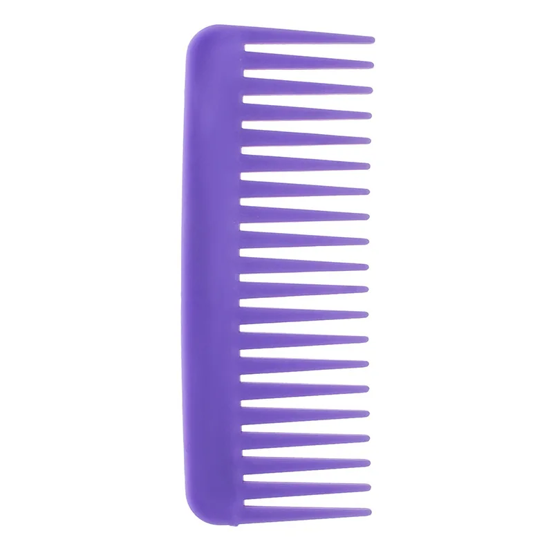 Wide Tooth Comb Plastic Detangling Styling Hair Brush