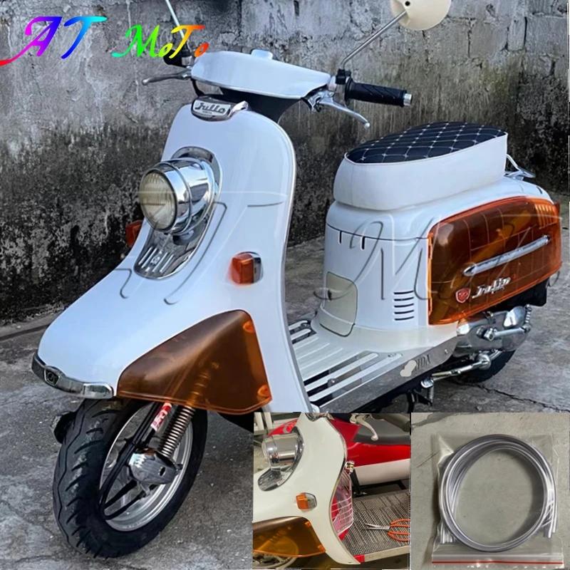 

Подходит для Honda DIO50 AF52 Julio, пластиковая декоративная полоса на передней панели кузова мотоцикла