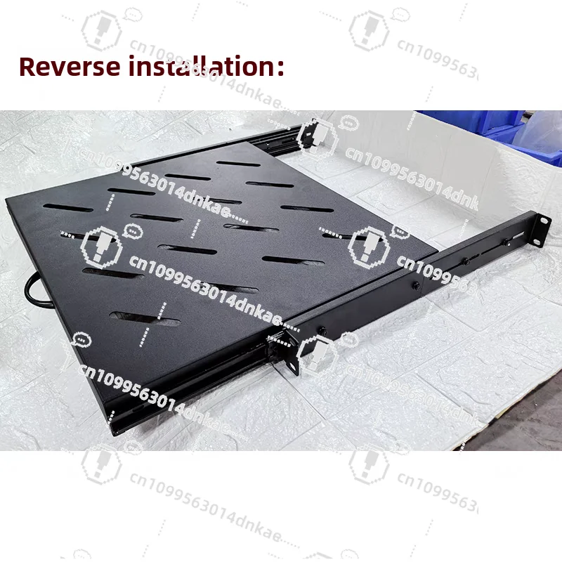 19 Inch Cabinet Sliding Laminate Telescopic Tray Machine Room Keyboard Storage Rack 1U Drawer Mouse Stretchable Baffle