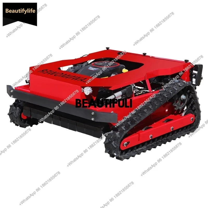 

A601 Remote-controlled lawn mower on tracks, fully automatic, four-wheel drive, multifunctional, for orchard, de-