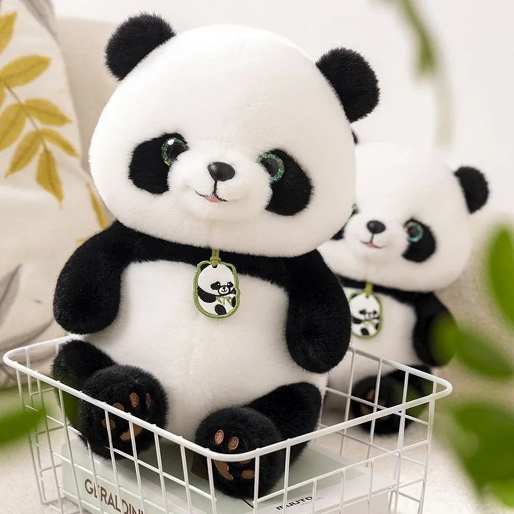 24CM Internet Celebrity China Panda Peluche Tesoro nazionale Bei Bei Lenisce bambola addormentata Regala ai bambini Regalo di compleanno festivo