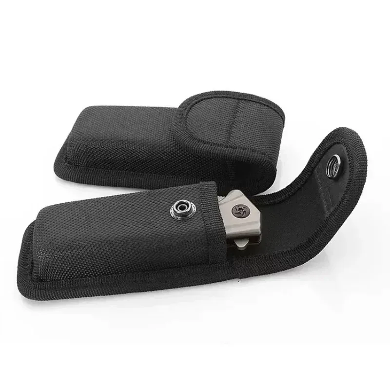 Black Sheath Fold Knife Plier Bag Pouch Case Sheath Nylon Belt Loop Pocket Carry Storage Flashlight Holder Waist Pack.