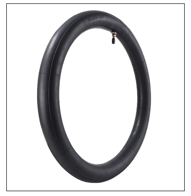 Off road motorcycle 2.50-16 inch butyl rubber straight mouth inner tube  for curved beam vehicles butyl rubber inner tube