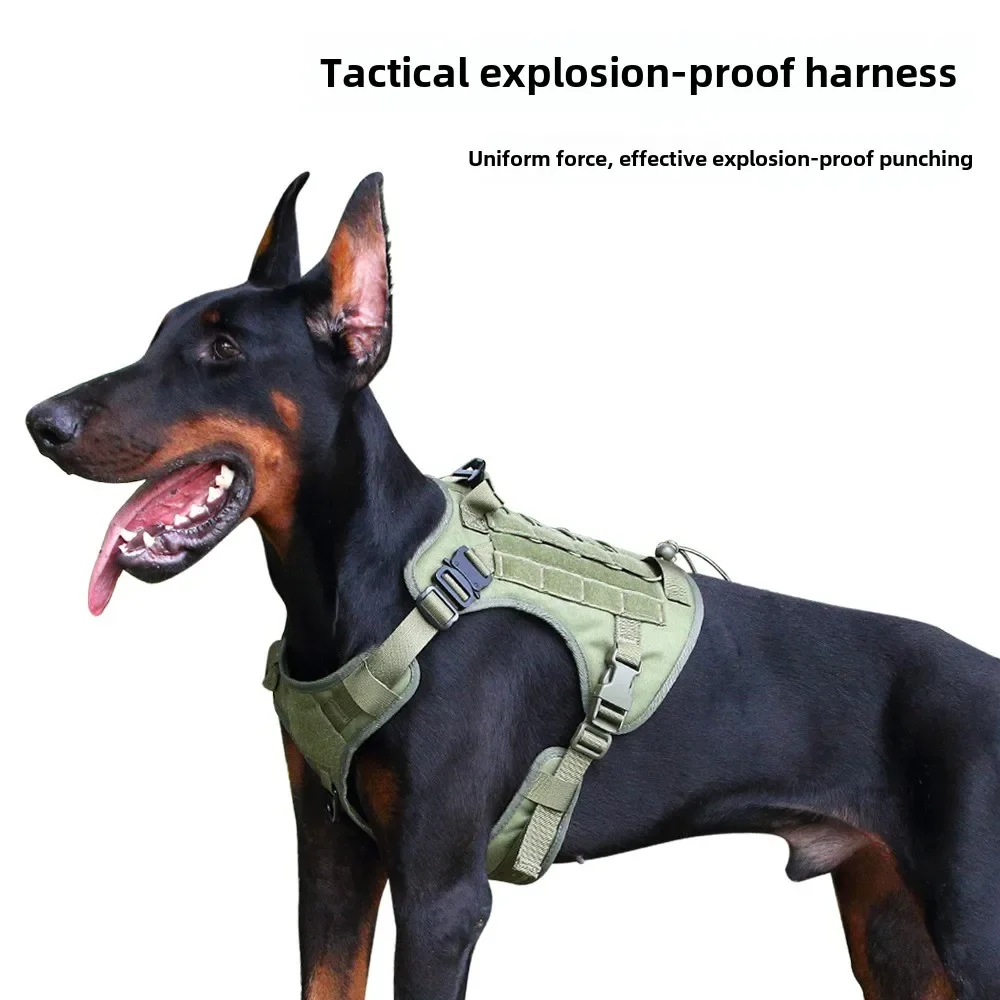 

Large and medium-sized dogs anti-explosion tactics dog chest and back I-shaped pet traction chest and back strap type