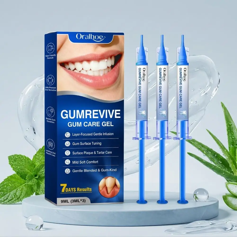 Gum Care Gel for Sensitive Gums Gentle Daily Oral Care with Glycerin and Peppermint Extract for Fresh Breath and Gum Comfort