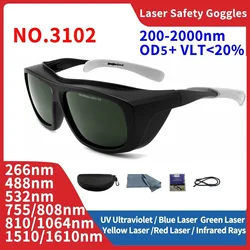 Laser Glasses Protection X Rays Safety Goggle Eye Protective UV IPI IR IPL FPV 200-2000nm 1064 532nm All Wavelength Hair Removal
