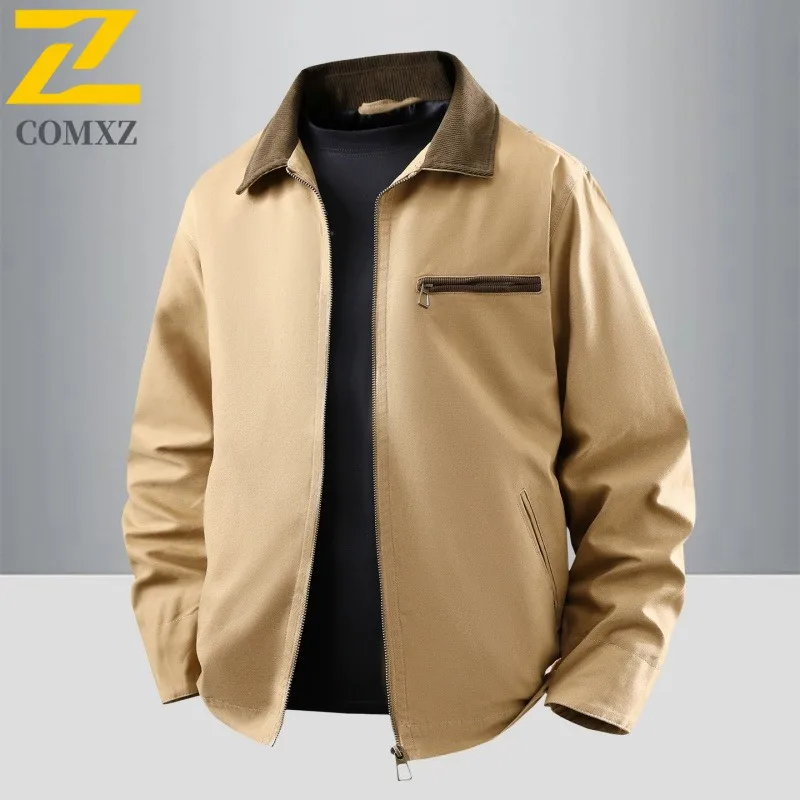 

COMXZ ветровка куртка классическая дышащая легкая минималистичная дорожная походная куртка высокого качества походное пальто мужская одежда