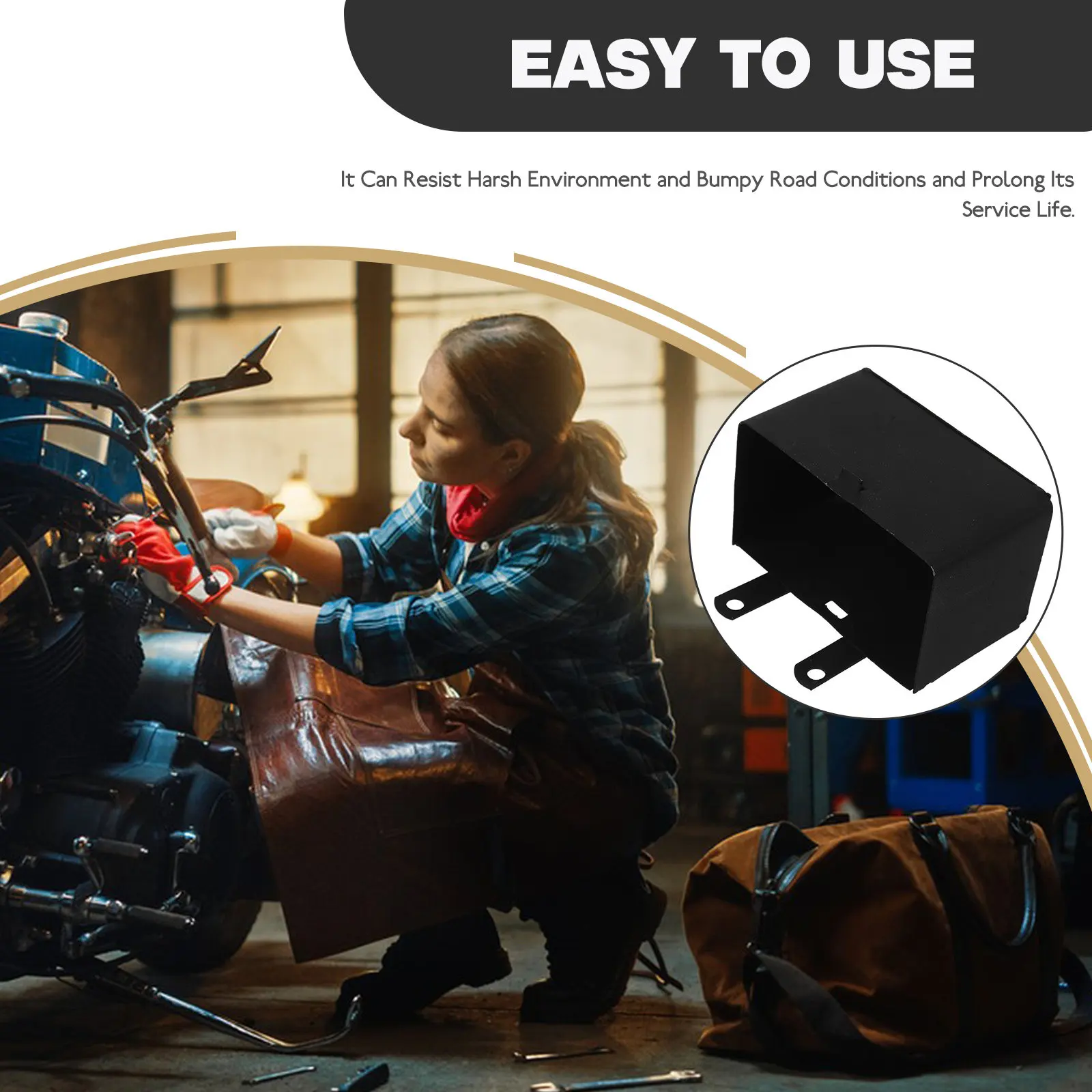 

Motorcycle Box Metal Heavy Duty Storage Case Carrier for Atv Off-Road Motorcycle Spare Parts Accessories