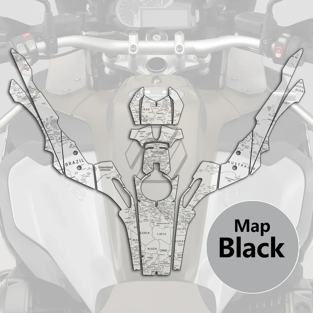 Clear Motorcycle Full Graphics Kit Transparent Sticker for BMW R1200GS R1250GS LC Adventure 2014-2022
