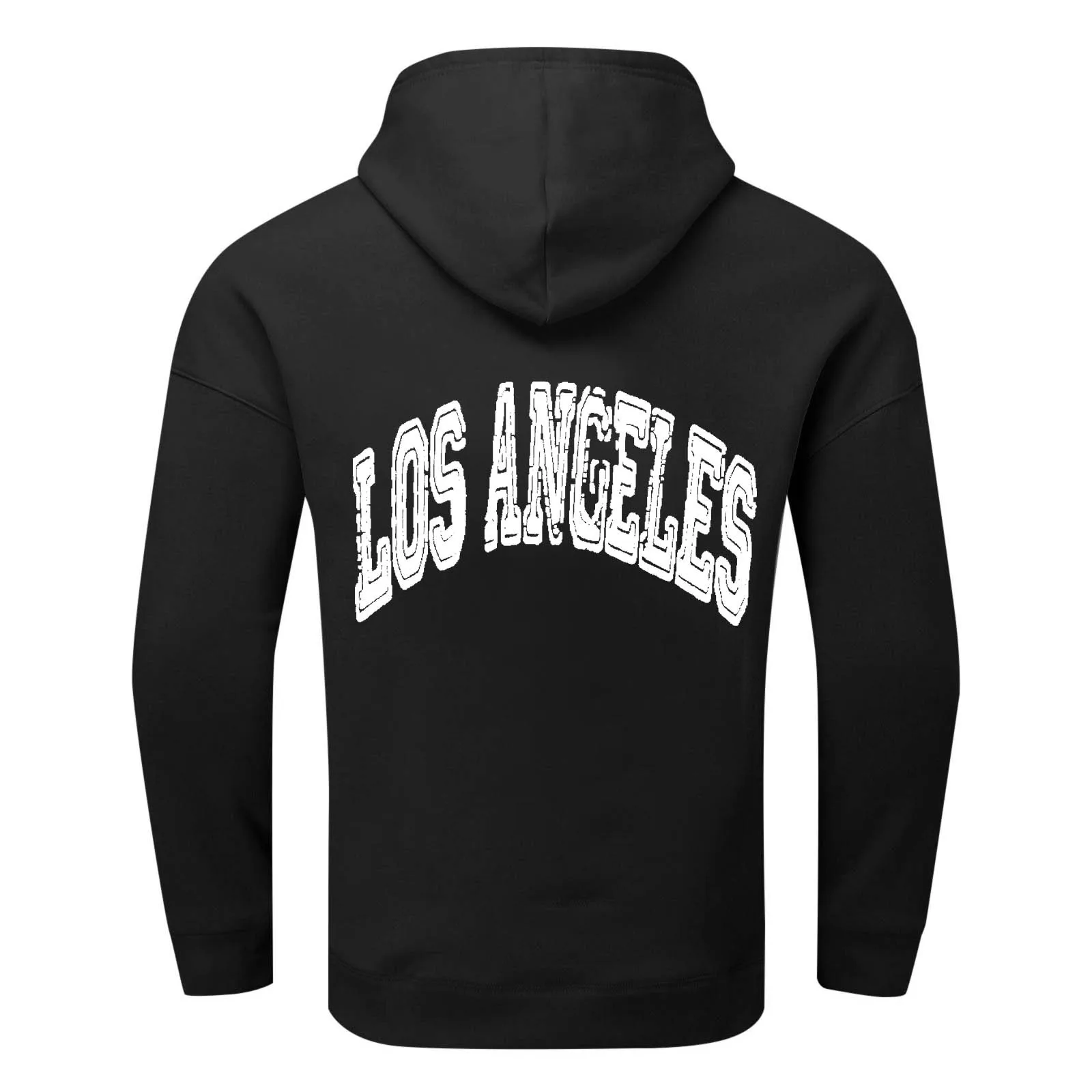 

Mens Hoodie Autumn Winter Los Angeles Printed Hooded Drawstring Pullover Sweatshirts Hip Hop Pockets Outdoor Sports Tracksuits