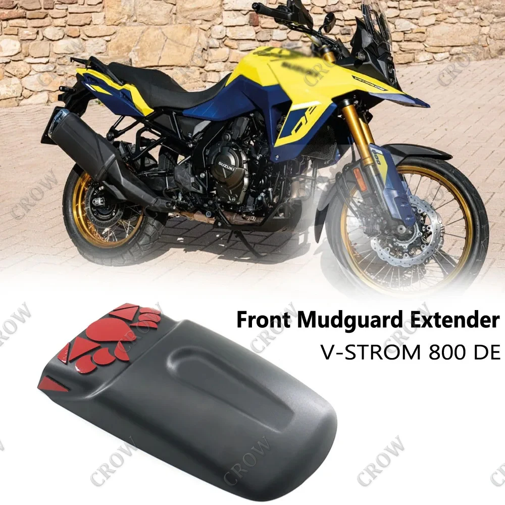 For Suzuki V-Strom 800 DE 2023 2024 New Motorcycle Accessories Front Fender Mudguard Extender Extension Black