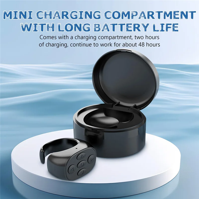 SQPP-télécommande Bluetooth sans fil du bout des doigts, télécommande du bout des doigts, retourneur de Page d'application de télécommande pour tablette de téléphone