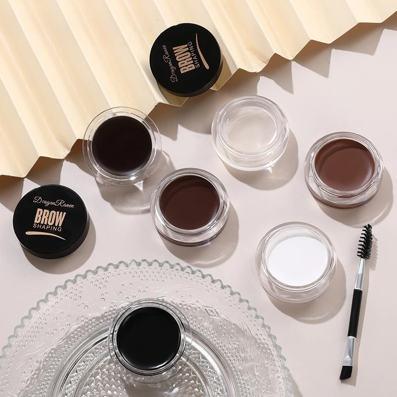 6 colori Wild Sopracciglio Styling Sopracciglio Impermeabile a lunga durata Impostazione Gel Cera Wild Sopracciglio Correttore Pasta per lo styling cosmetico