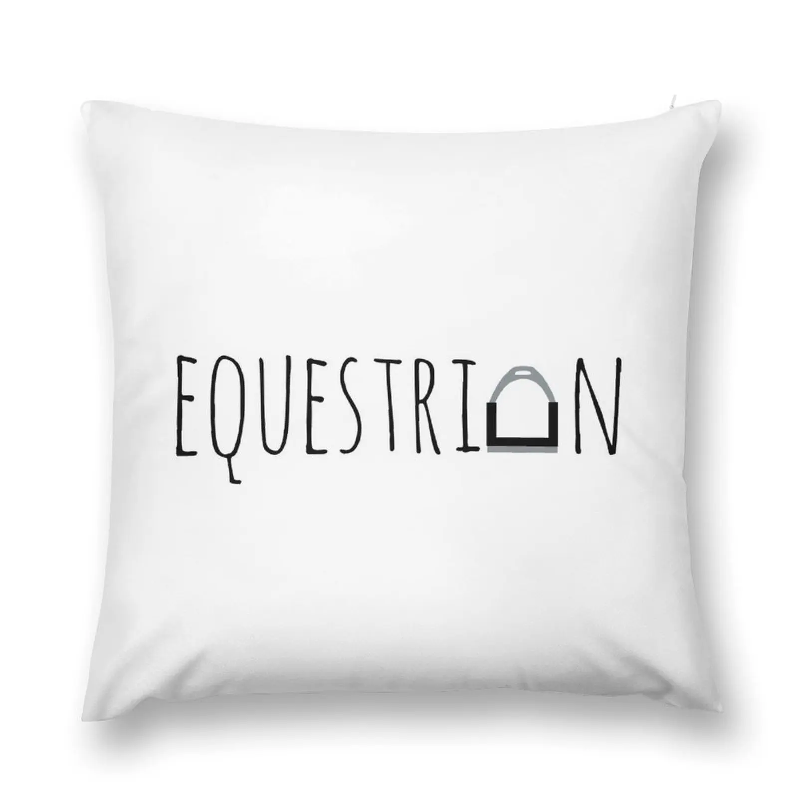 

Equestrian Logo with Stirrup Throw Pillow home decor items Decorative Cushion Sitting Cushion pillow