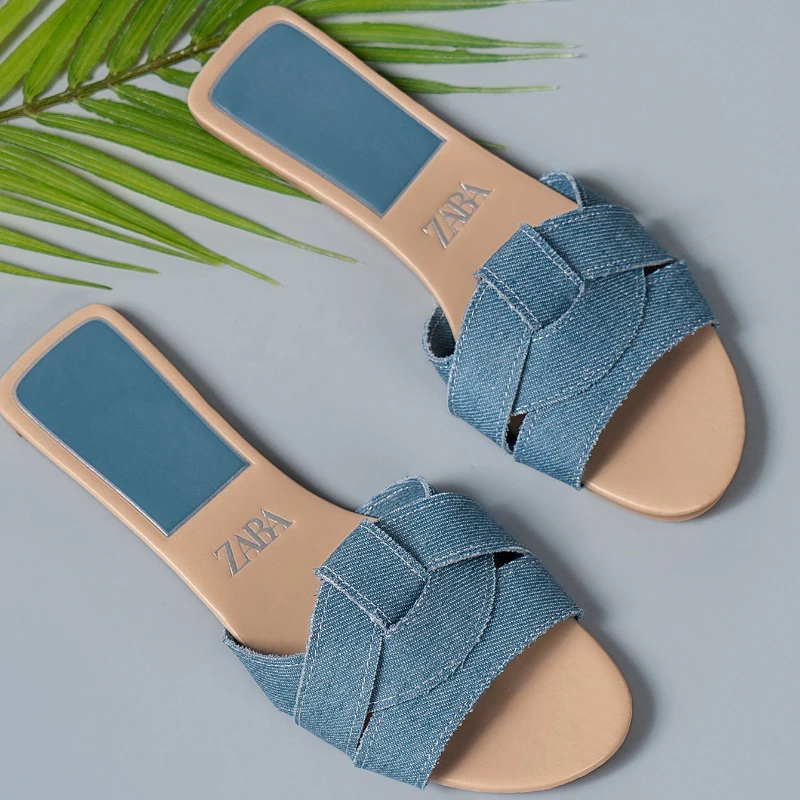 Neue Sommer-Designer-Damen-Hausschuhe in Unifarben, Modische Pantoffeln, Zapatos De Mujer, Damenschuhe, Hausschuhe, Damenschuhe – Detail 6