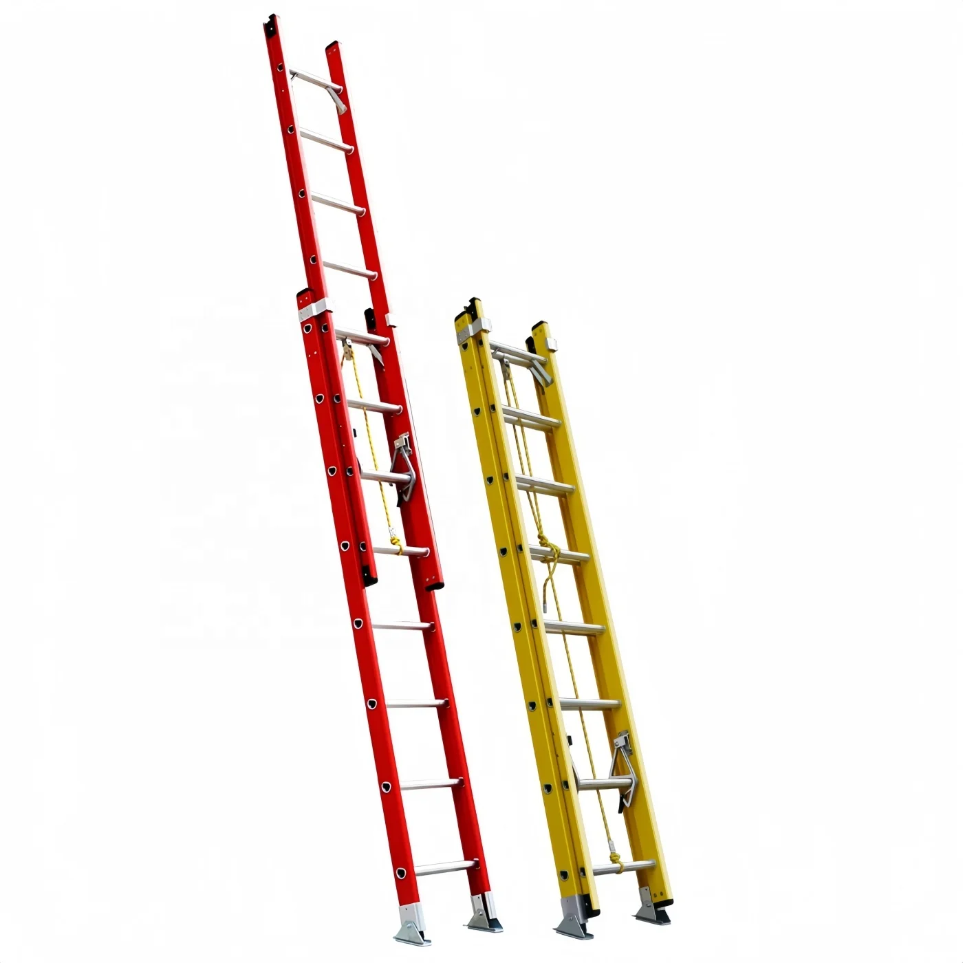 High-quality two-section fiberglass telescopic ladder 7.2-meter telescopic ladder, fire truck roof ladder, fire telescopic ladde