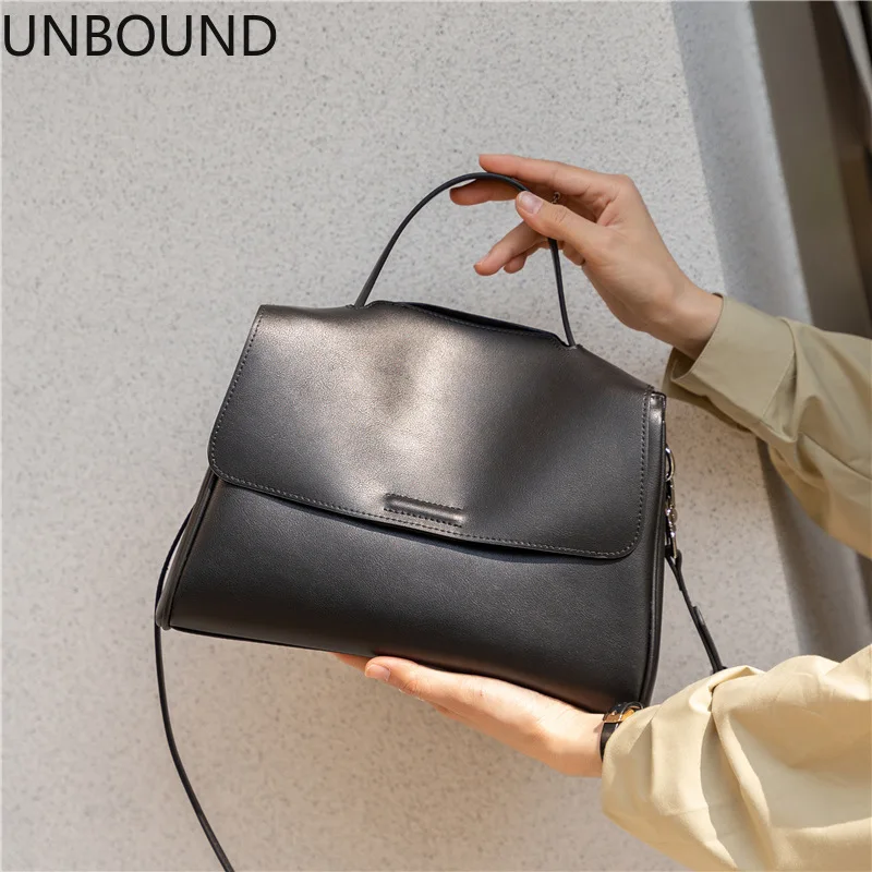 

UNBOUND genuine leather tote bag for women large capacity luxury commute shoulder crossbody bag fashion ladies office handbags
