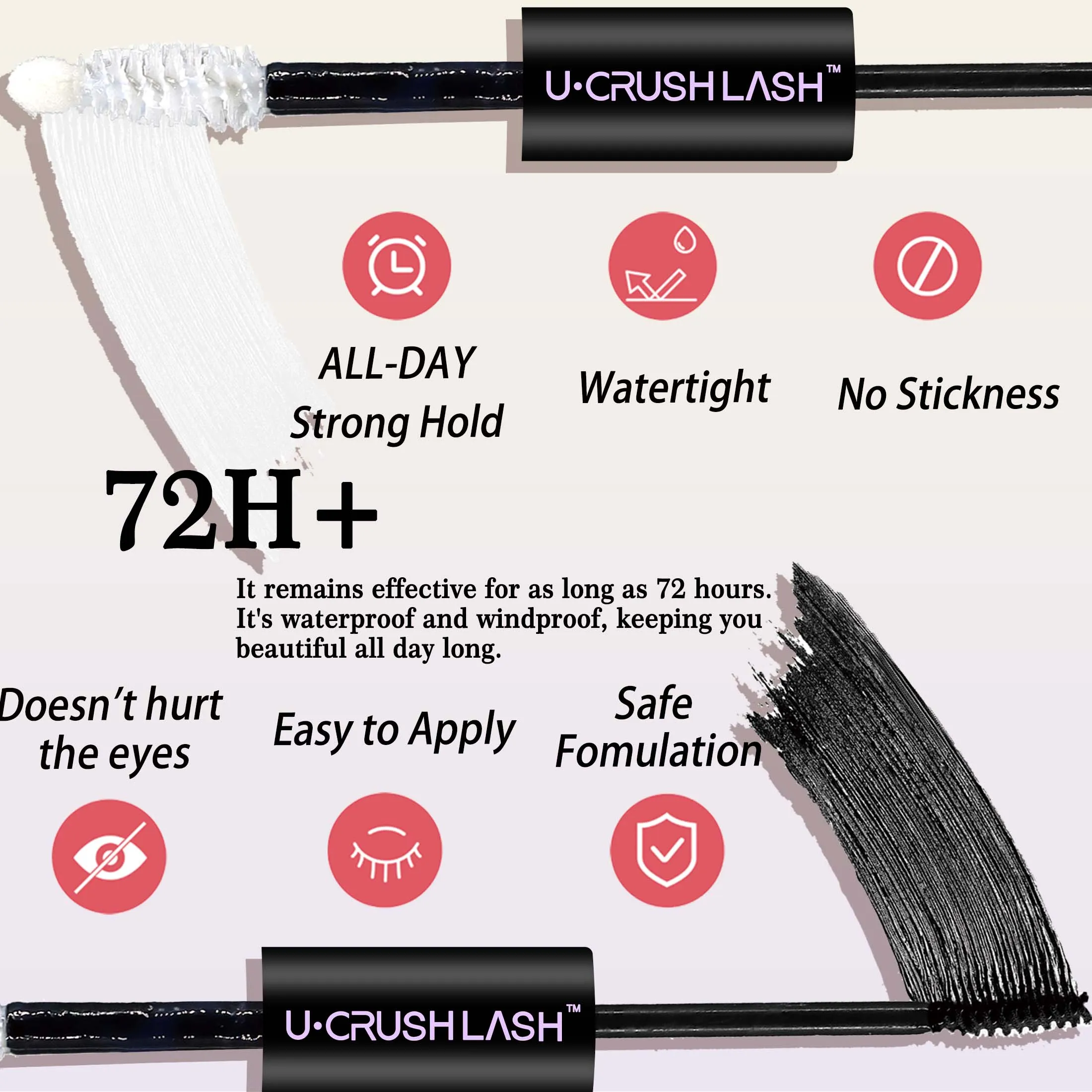 【Beauty Essential】72-hour long-lasting eyelash extension glue, waterproof and sweatproof, a false eyelash use tool worth buying