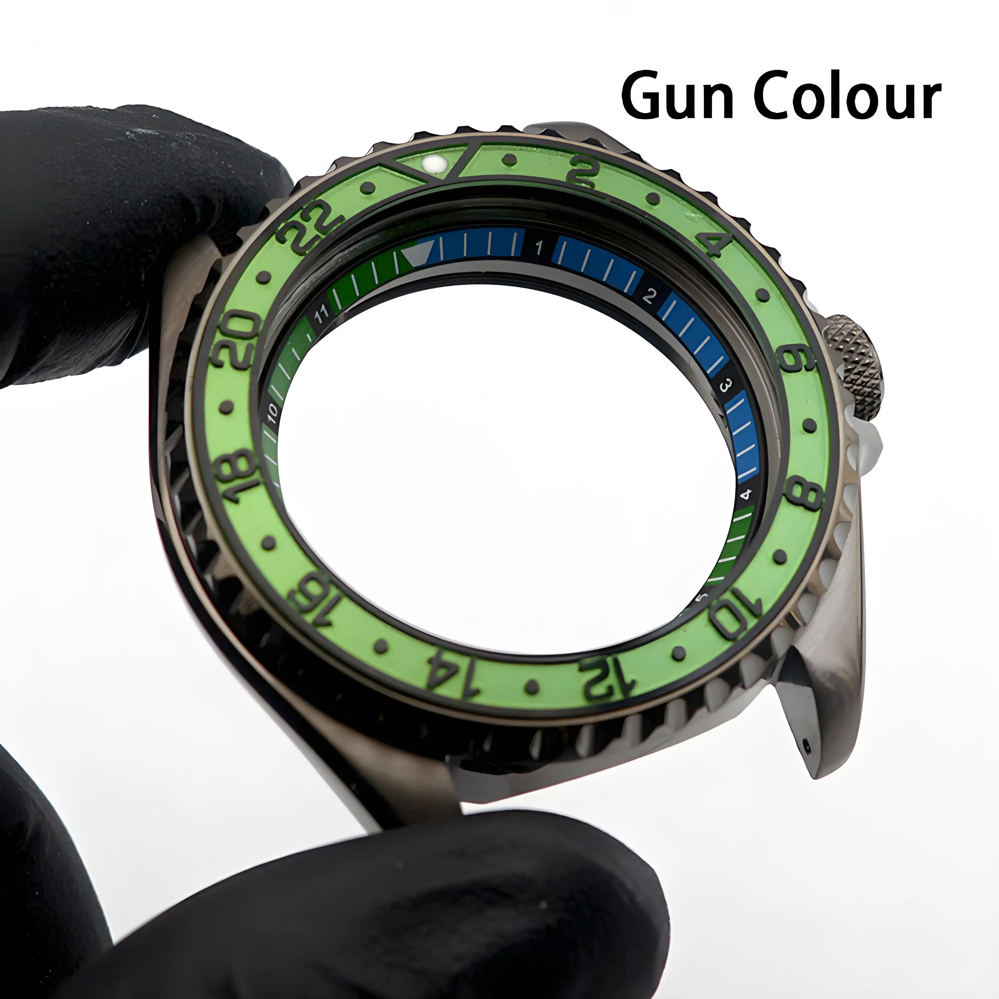 

Case Modification SKX007 Gun Color Compatible With NH35 And NH36 Movements Diving Watch Replacement Parts Men's Wa