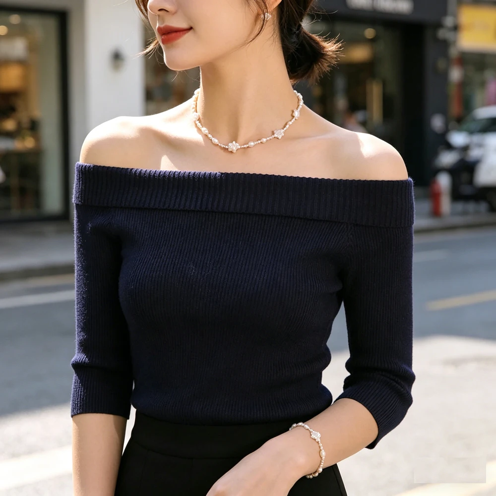 

Handmade Baroque Star Pearl Necklace Bracelet Set Women Elegant Fashion Jewelry Party Wedding Matching Accessories Gift