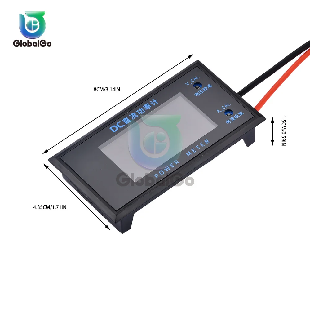 Voltímetro Digital LCD, amperímetro, medidor de potencia de corriente de voltaje de alta precisión de 4 bits, Detector de voltios, 0-500V CC, 0-5000W