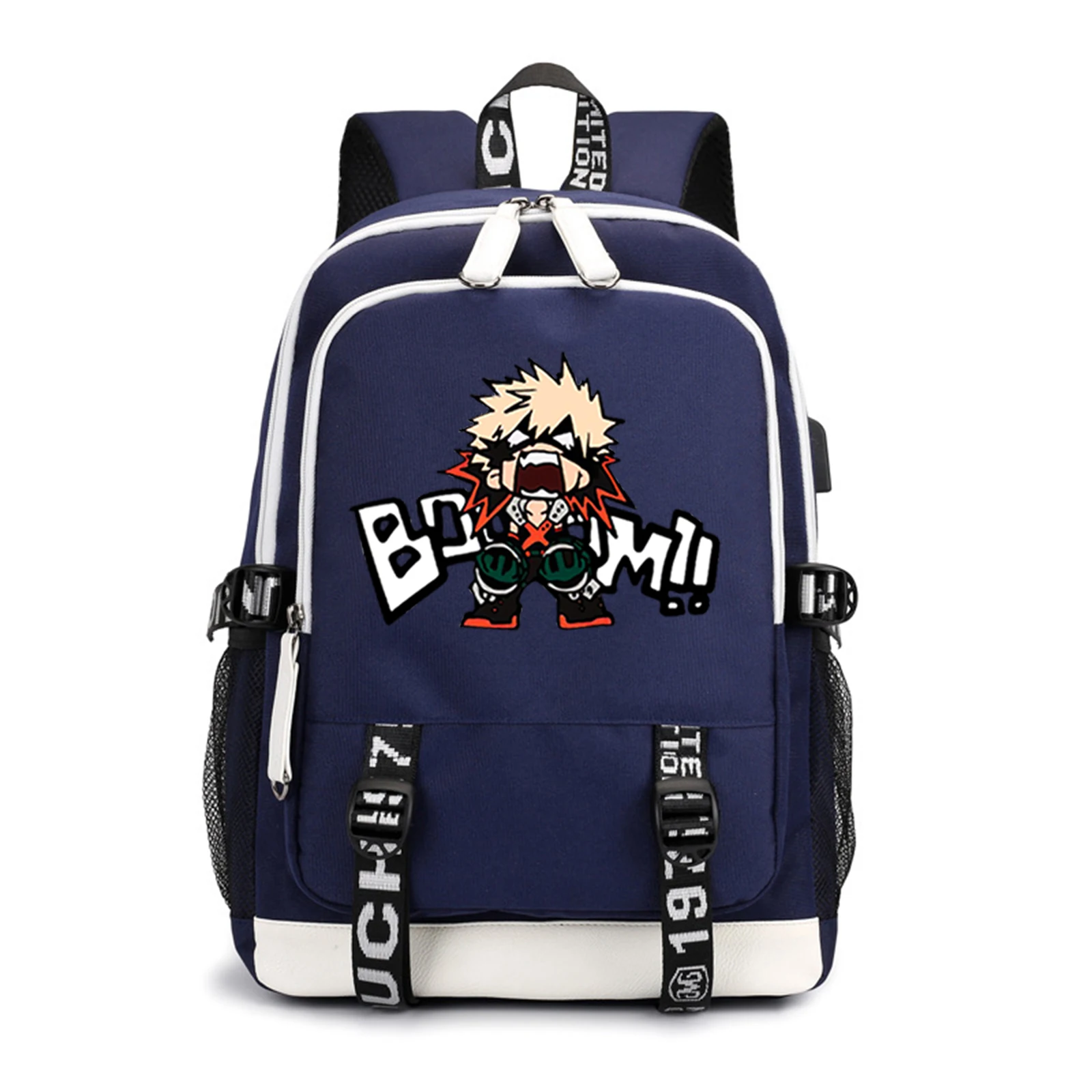 

My Hero Academia Anime Backpack Bakugou Print Schoolbags High Capacity Shoulderbags MHA Cosplay Laptop Bags Travelbags 2021