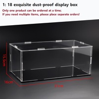Transparent Acrylic Alloy Car Model Dustproof Cover Box Storage Display Box Factory Direct Sales Motorcycle Fans Merchandise