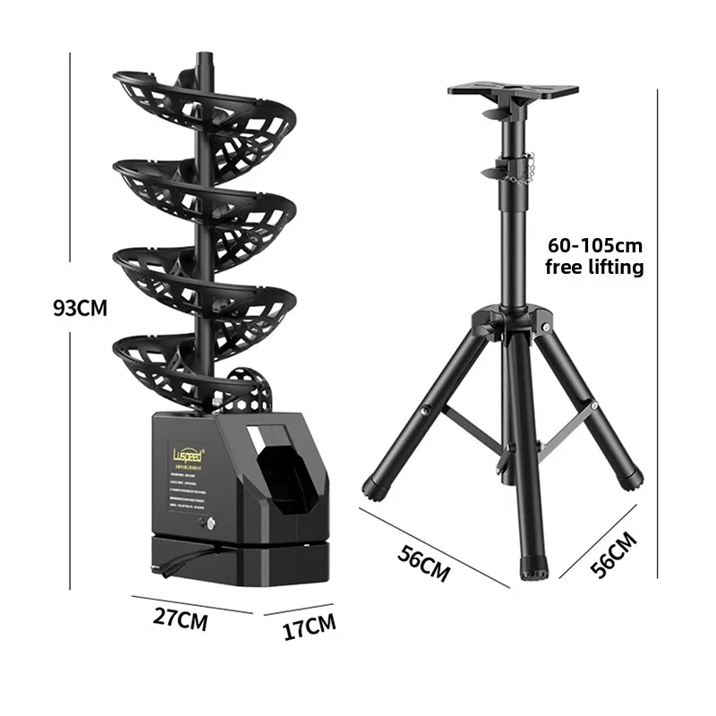 Mesin Pelontar Bola Tenis Otomatis Portabel, Alat Latihan Tenis, Mesin Pengantar Bola untuk Olahraga Luar Ruangan